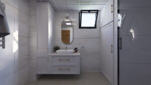İzmir/Göztepe mevkii banyo tadilatı uygulamamız için yapılan render çalışmaları. Aynı hacimde farklı 3 tasarım müşteriye sunuldu. Müşteri kendi istediği tasarımı içmimarımızın desteği ile seçti.